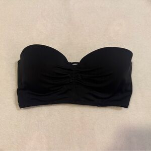 Victoria Secret Black Strapless Bandeau Top